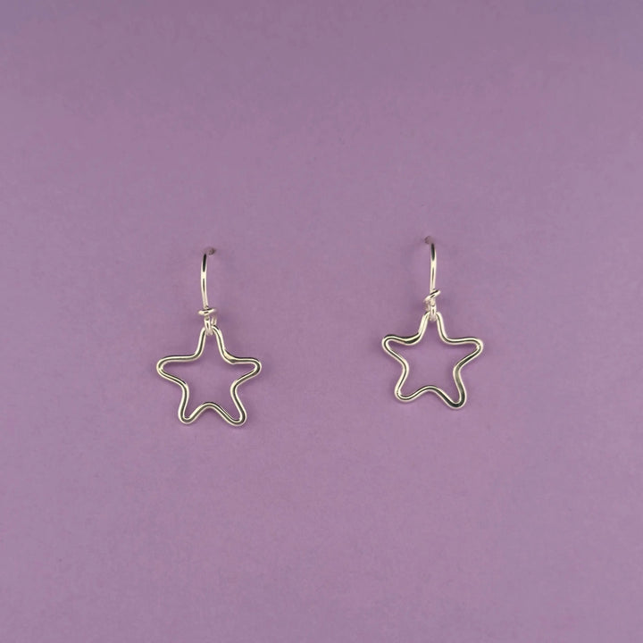 Boucles d’oreilles Étoiles Bijoux Artisanaux En Argent Massif 925 | Adrien Moniquet