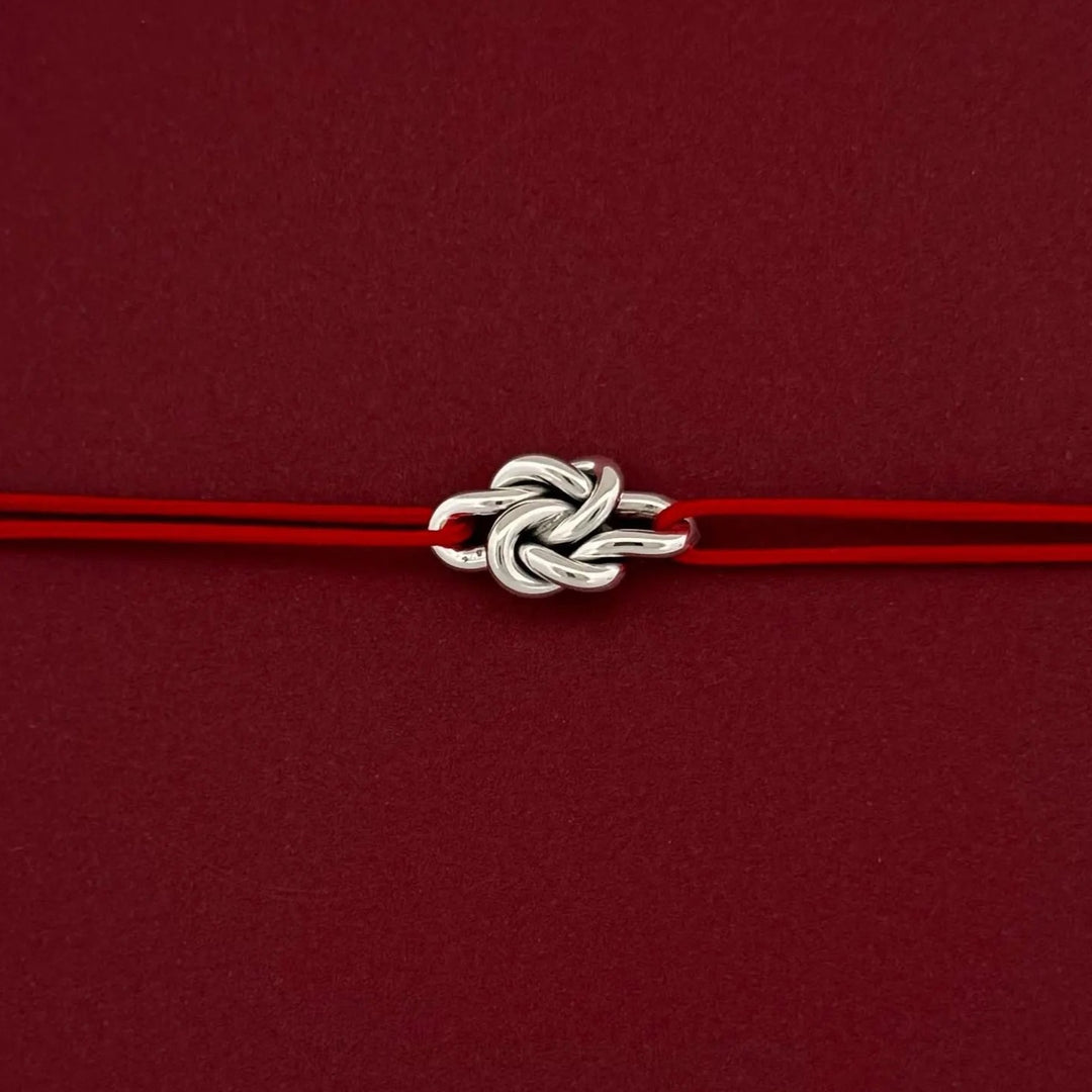Bracelet Cordon argent Toi & Moi Adrien Moniquet
