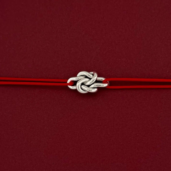 Bracelet Cordon argent Toi & Moi Adrien Moniquet