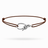Bracelet Cordon Océan en argent massif — version courte