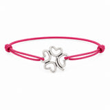 Bracelet Cordon Porte-Bonheur en argent massif