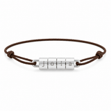 Bracelet Cordon personnalisé en argent massif