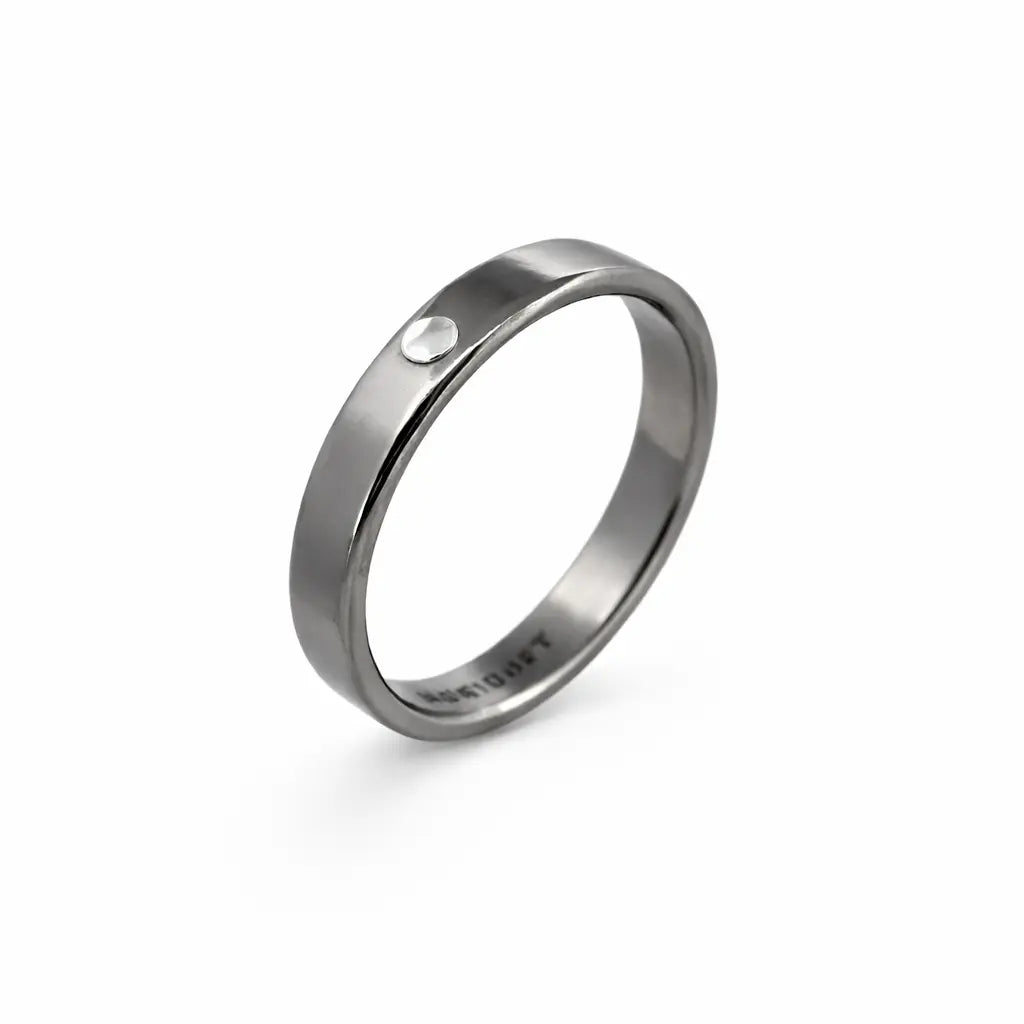 Alliance en titane minimaliste – Bague homme et femme (collection Oui) Adrien Moniquet