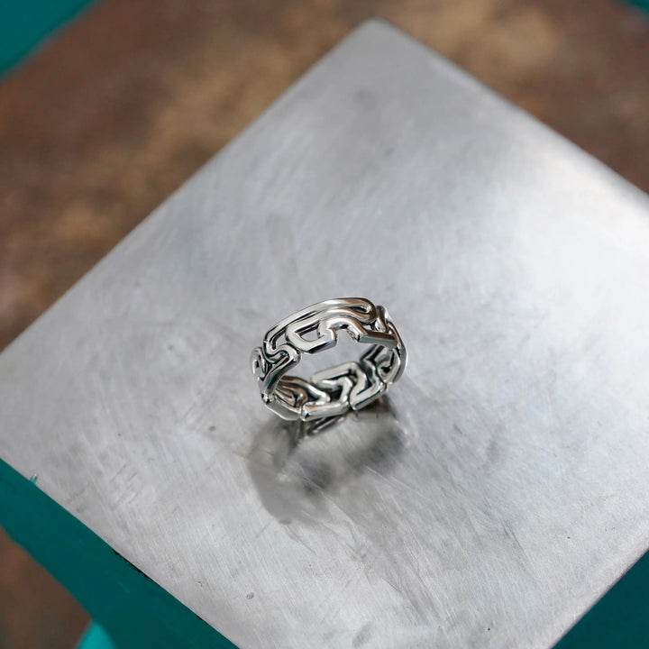 Bague Granite Argent Adrien Moniquet