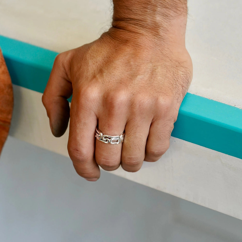 Bague Granite Argent Adrien Moniquet