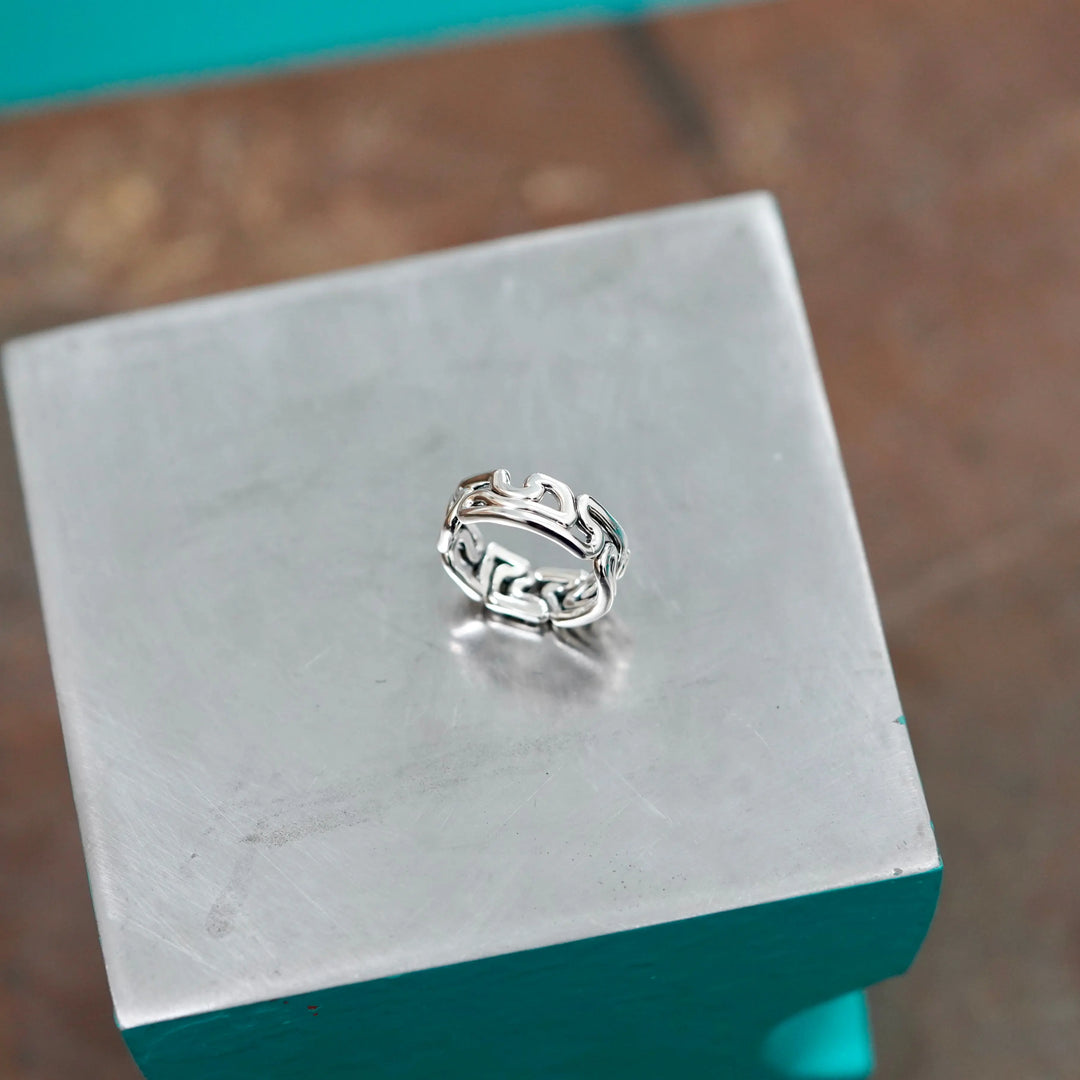 Bague Granite Argent Adrien Moniquet