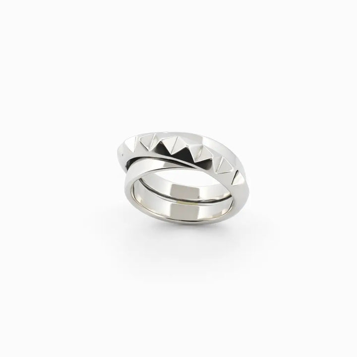 Bague Rock en argent Adrien Moniquet