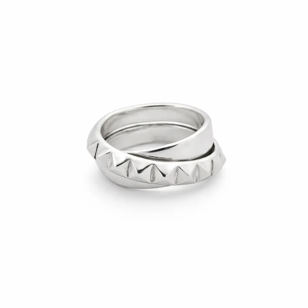 Bague Rock en argent Adrien Moniquet