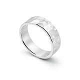 Bague Rodrigue en argent martelé Adrien Moniquet