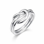 Bague Stéphanie en argent – bague fine à nœud mobile Adrien Moniquet
