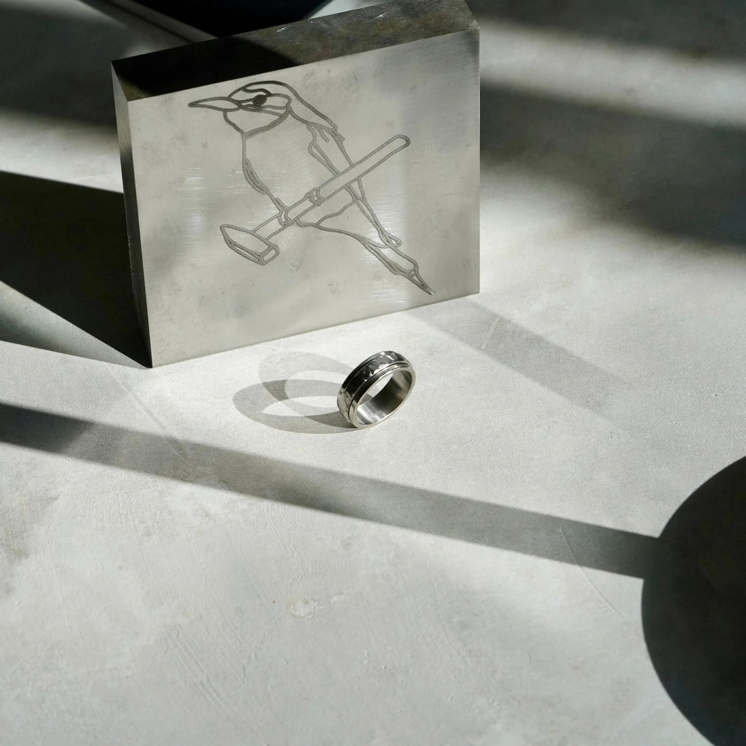 Bague Tournante Atlas Titane Adrien Moniquet