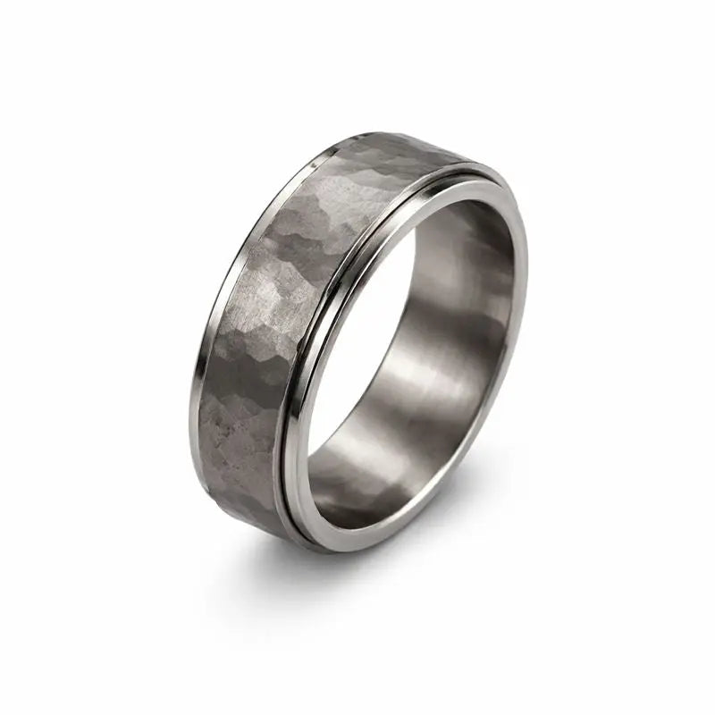 Bague Tournante Atlas en Titane Adrien Moniquet