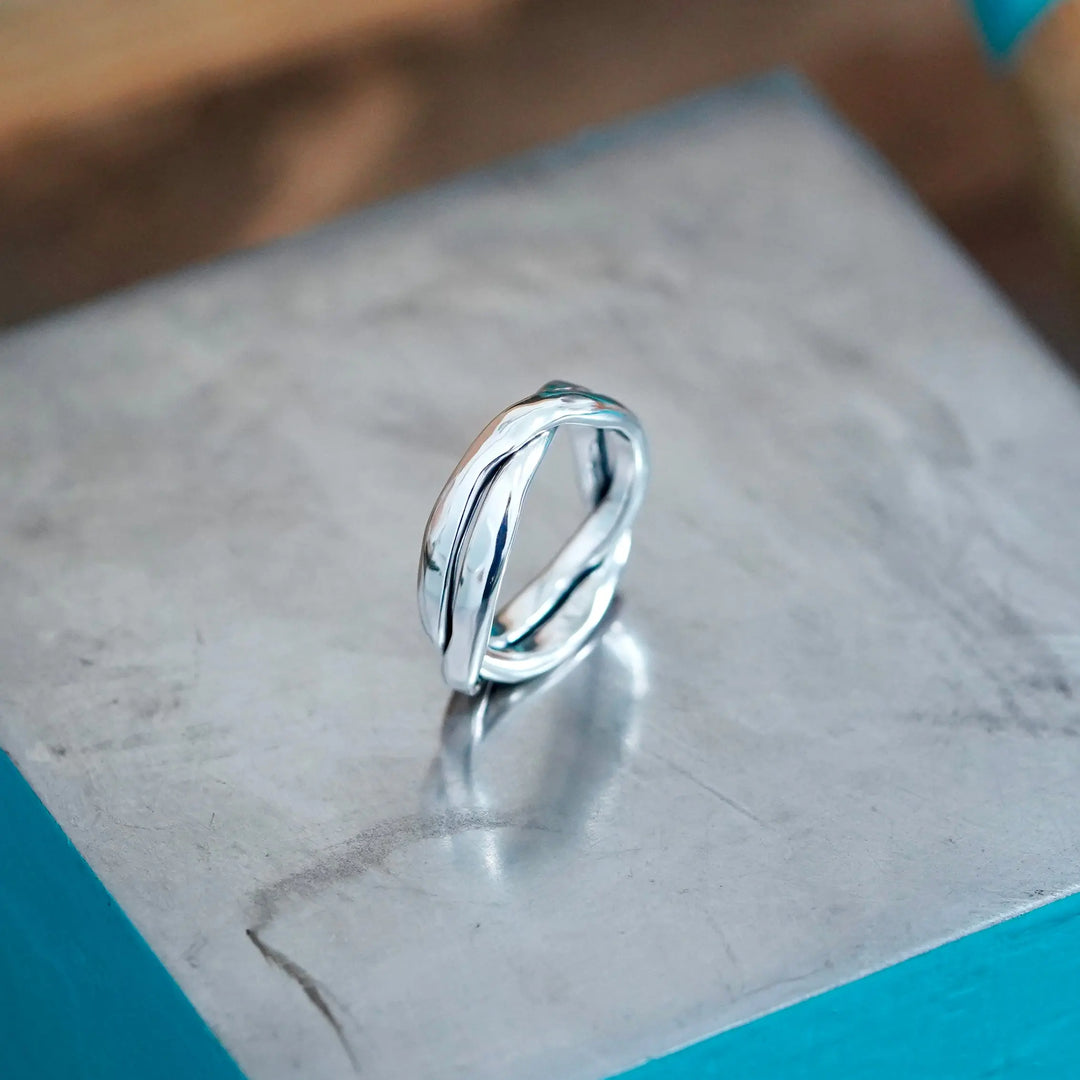 Bague Trinity Argent Adrien Moniquet