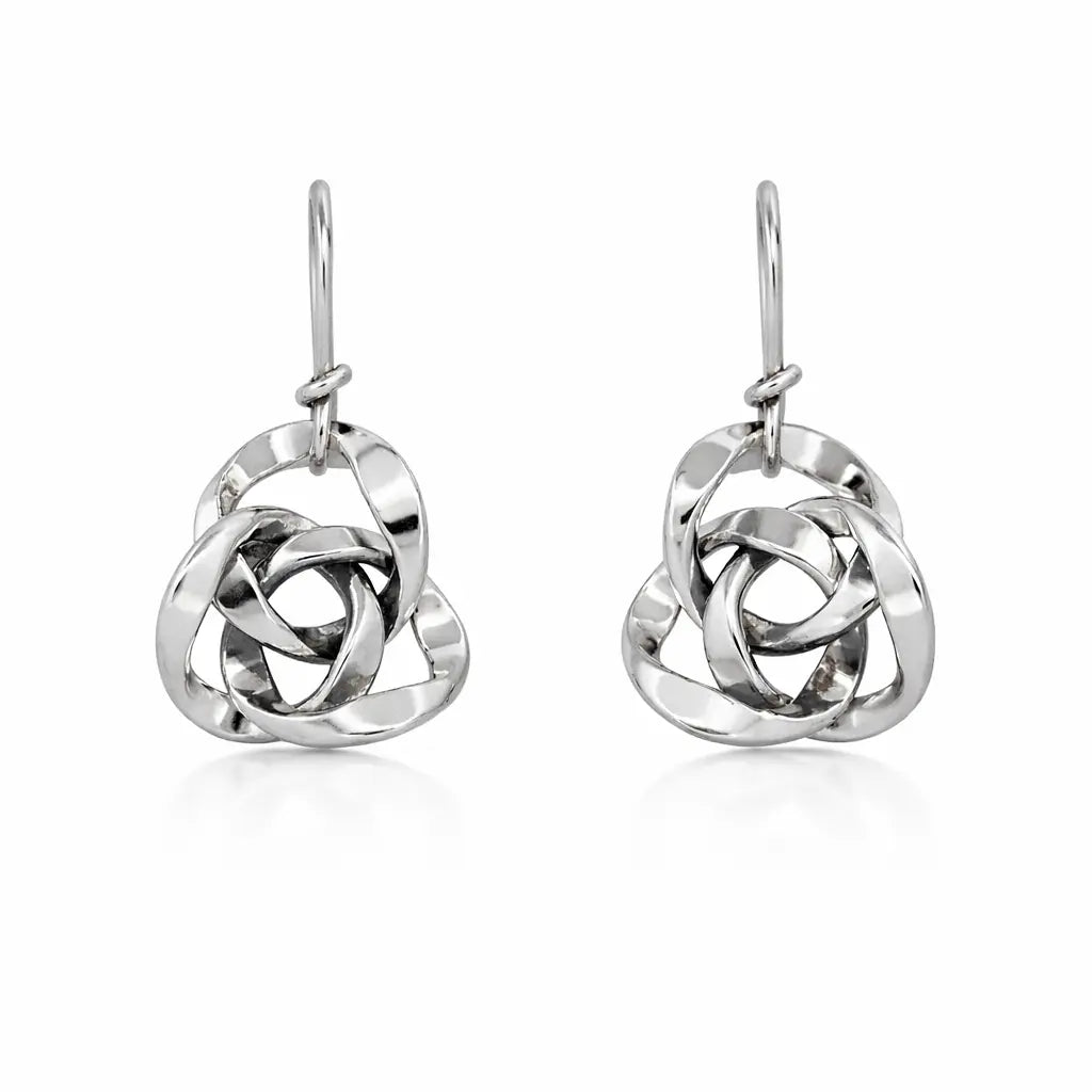 Boucles d’oreilles Borroméennes en argent Adrien Moniquet