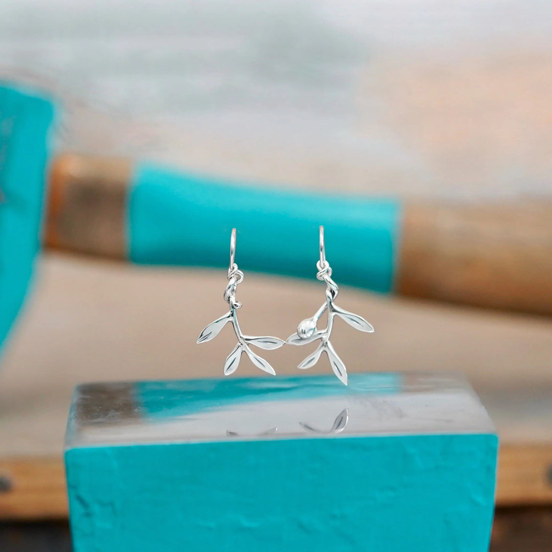 Boucles d’oreilles branche d’olivier Adrien Moniquet