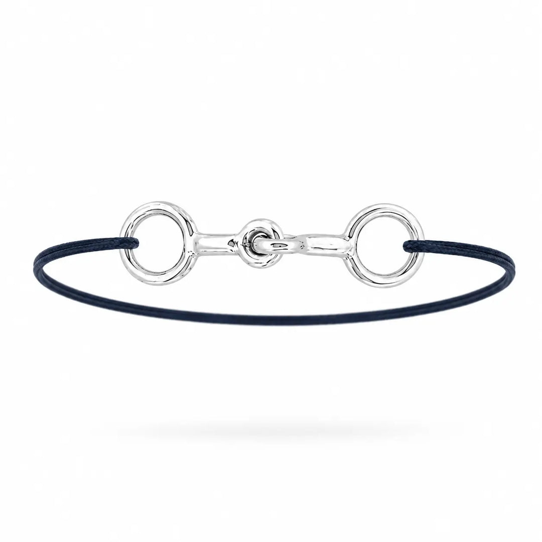 Bracelet Cordon Mors de Cheval en Argent Massif Adrien Moniquet