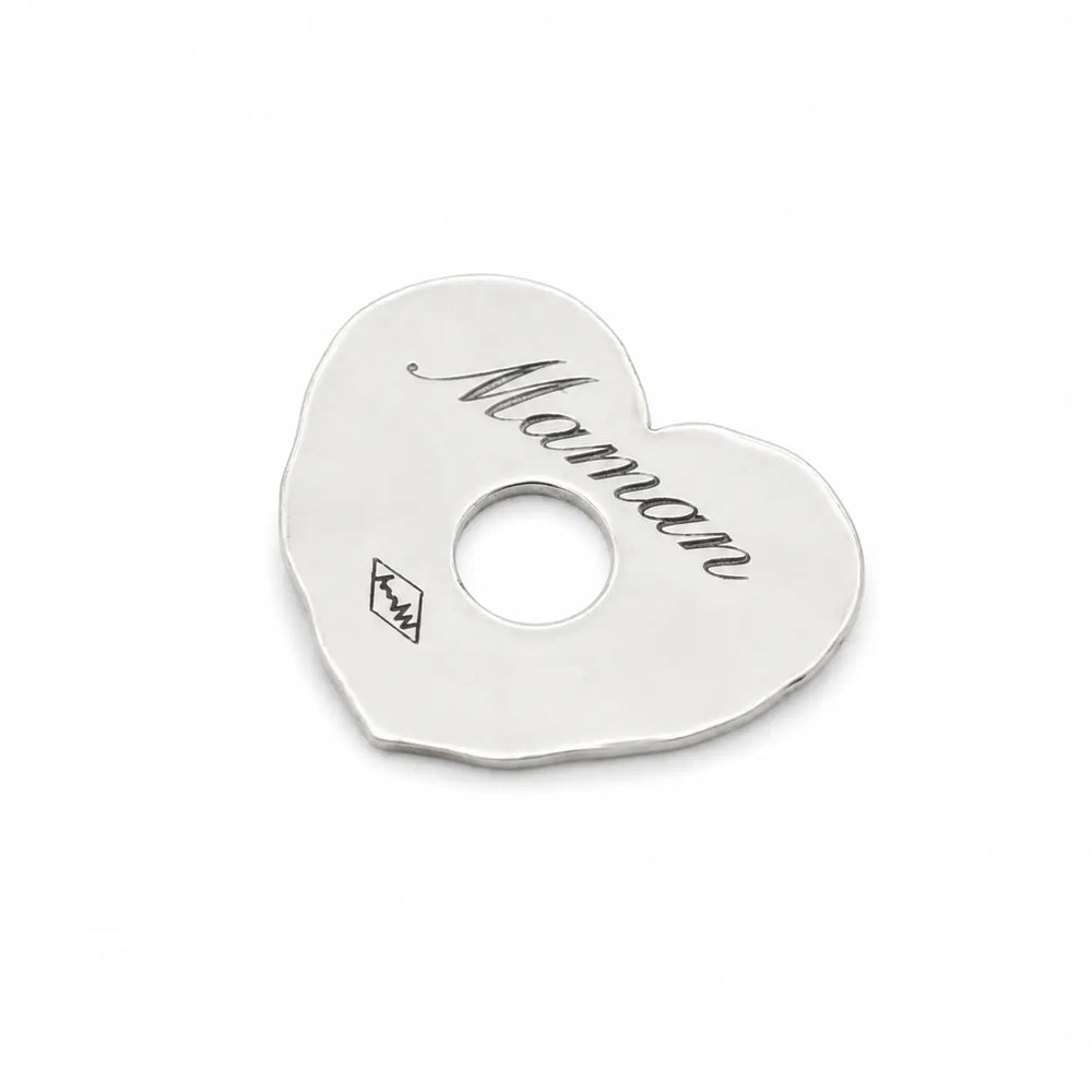 Bracelet cœur en argent massif – Cadeau Fête des Mères Adrien Moniquet