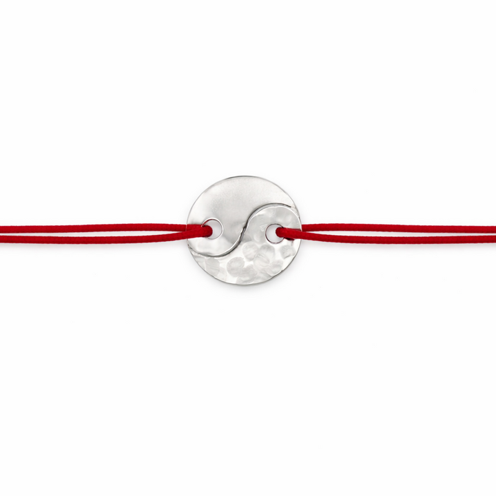 Cordon Yin et yang en argent Adrien Moniquet