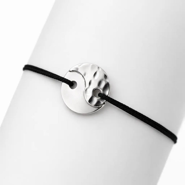 Cordon Yin et yang en argent Adrien Moniquet