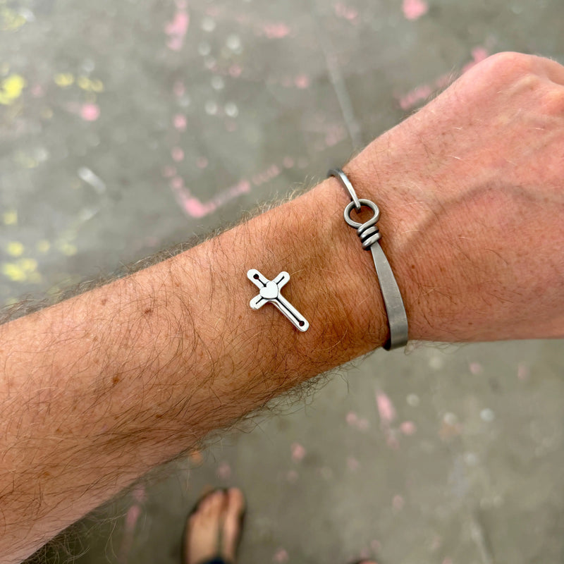 Croix Cœur en Argent Massif – Pièce Unique à Personnaliser Adrien Moniquet