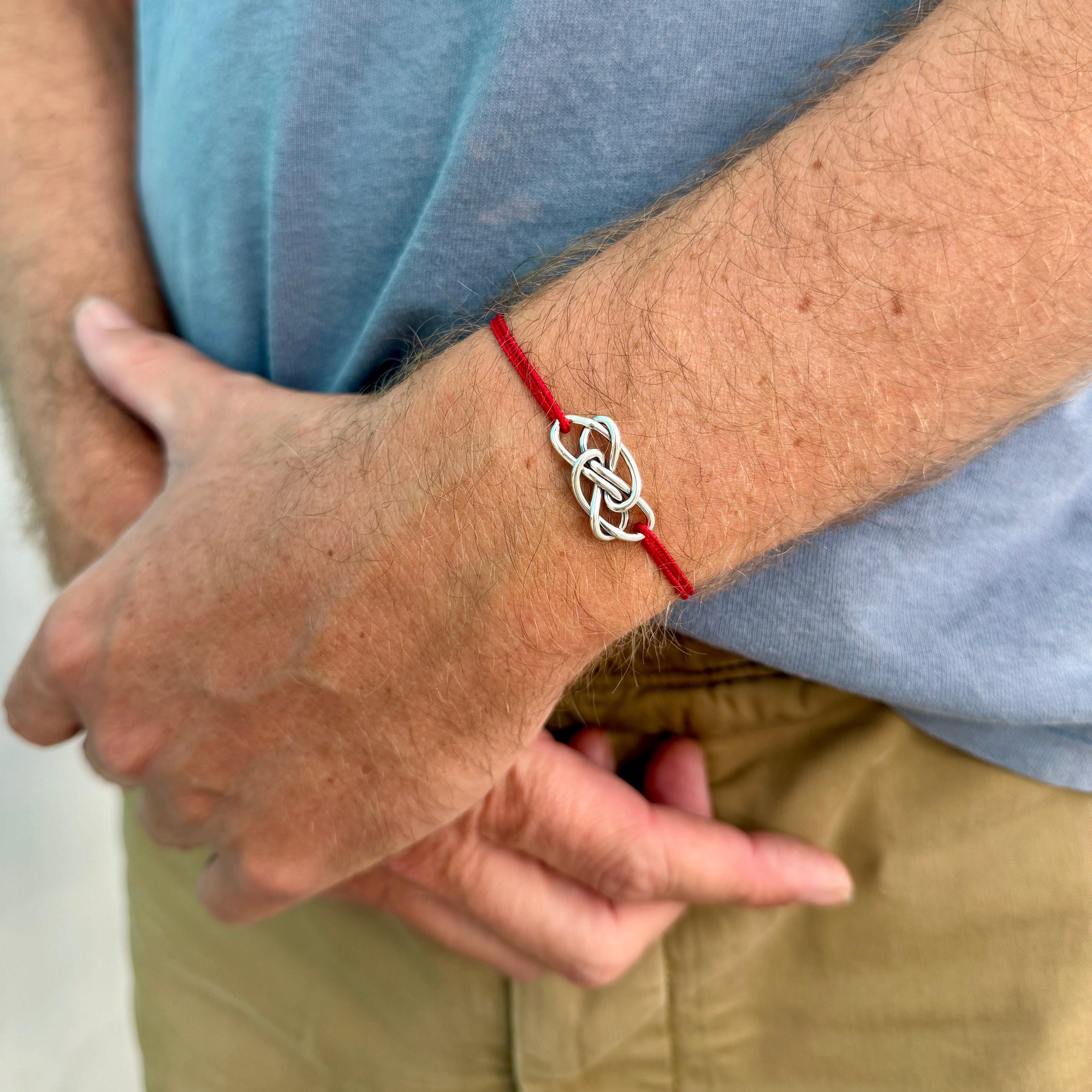 Bracelet Cordon de l'Amitié en argent massif
