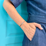 Bracelet Cordon Océan en argent massif — version courte