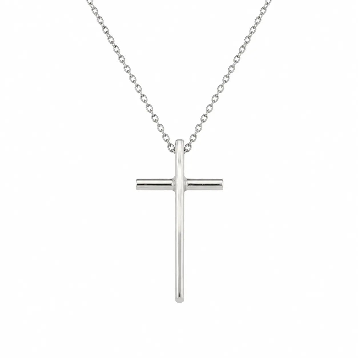 Pendentif Croix Minimaliste en Argent - Paul Adrien Moniquet
