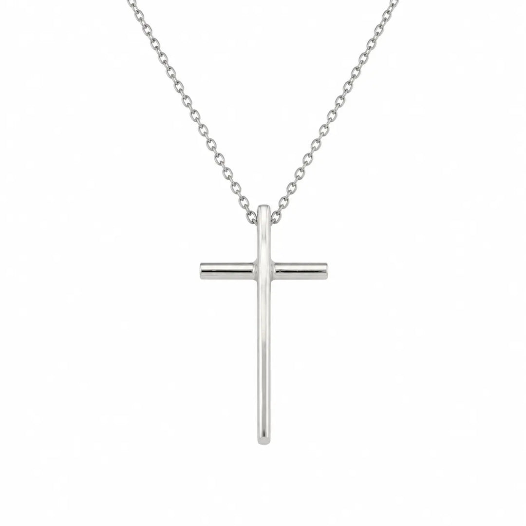 Pendentif Croix Minimaliste en Argent - Paul Adrien Moniquet
