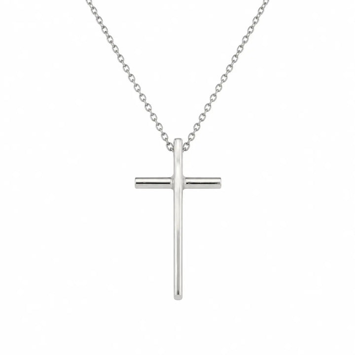 Pendentif Croix Minimaliste en Argent - Paul Adrien Moniquet