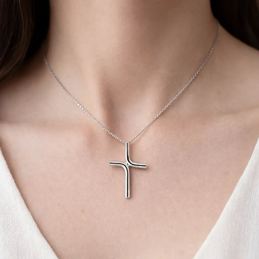 Pendentif Croix Robert en argent Adrien Moniquet