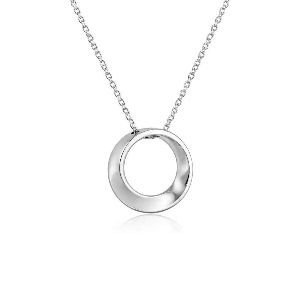 Pendentif Moebius en argent Adrien Moniquet