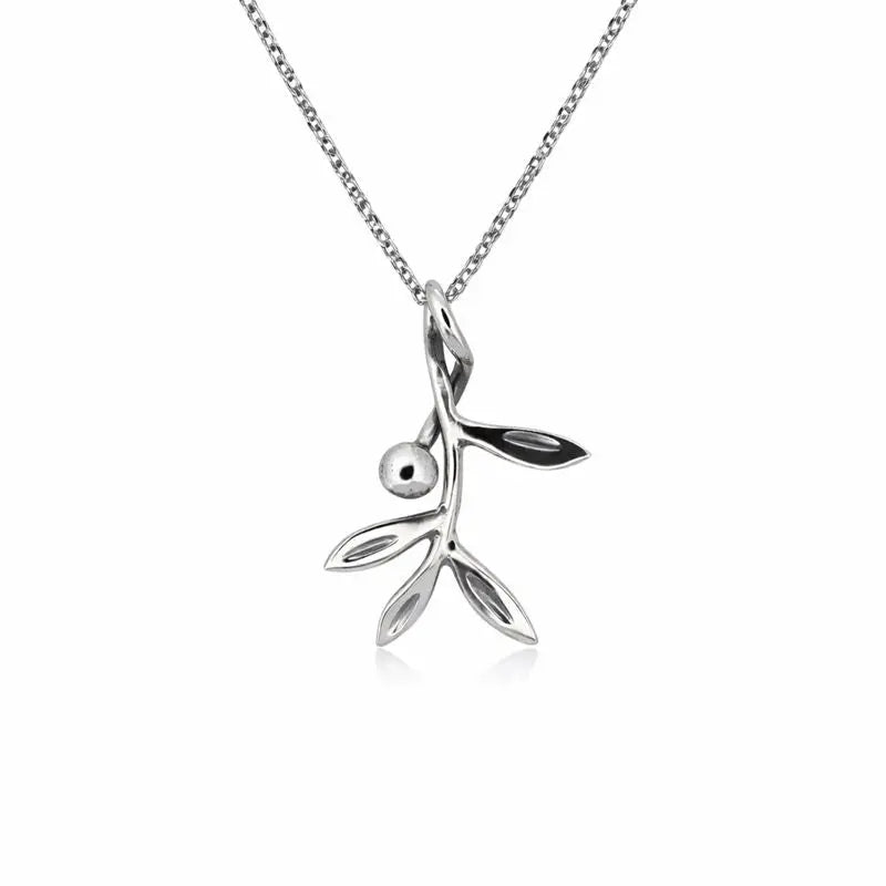 Pendentif branches d’olivier en argent Adrien Moniquet