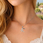 Pendentif branches d’olivier en argent Adrien Moniquet