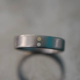 Alliance Promesse — titane brossé, or 9 carats et argent