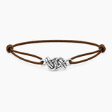 Bracelet Cordon Alouette en argent massif