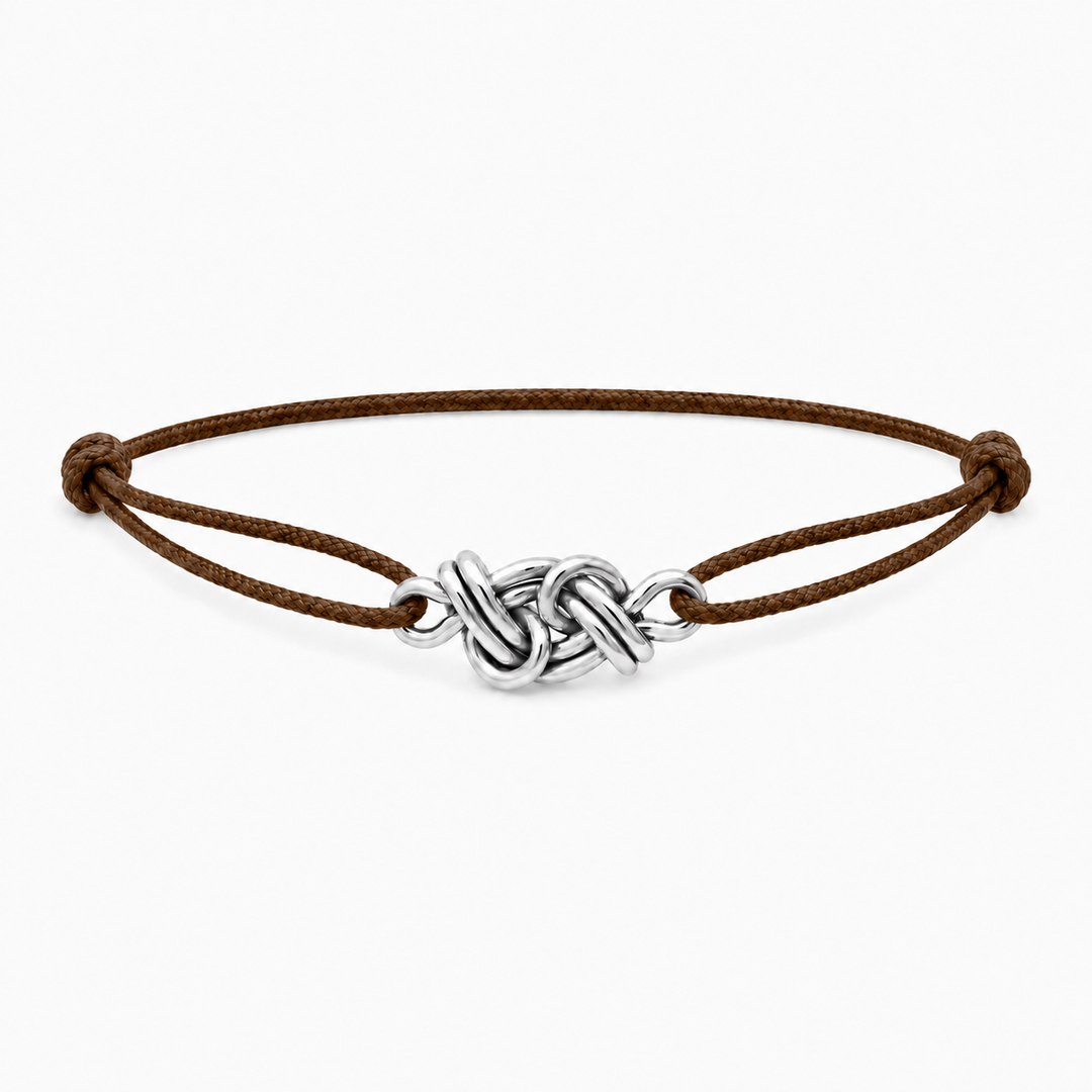 Bracelet Cordon Alouette en argent massif