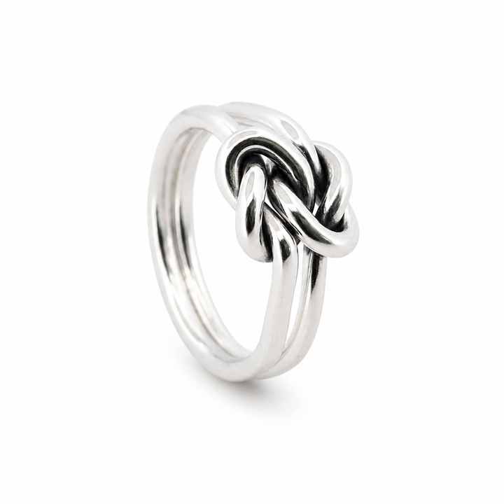 Bague Toi & Moi en argent-version fine
