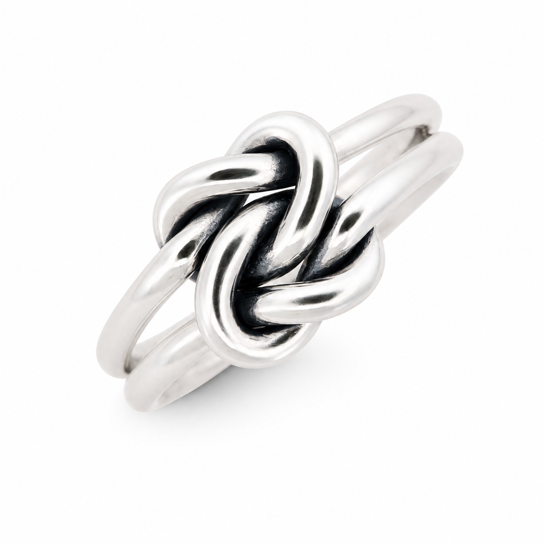 Bague Toi & Moi en argent-version fine