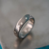 Bague Constellation en titane et argent