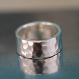Bague Corneille en Argent martelé