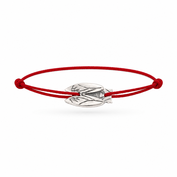 Bracelet Cordon Cigale en argent massif