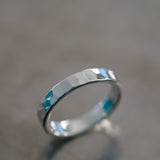 Bague Chimène en argent martelé