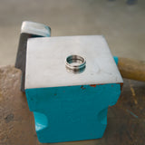 Bague Écho en argent et titane