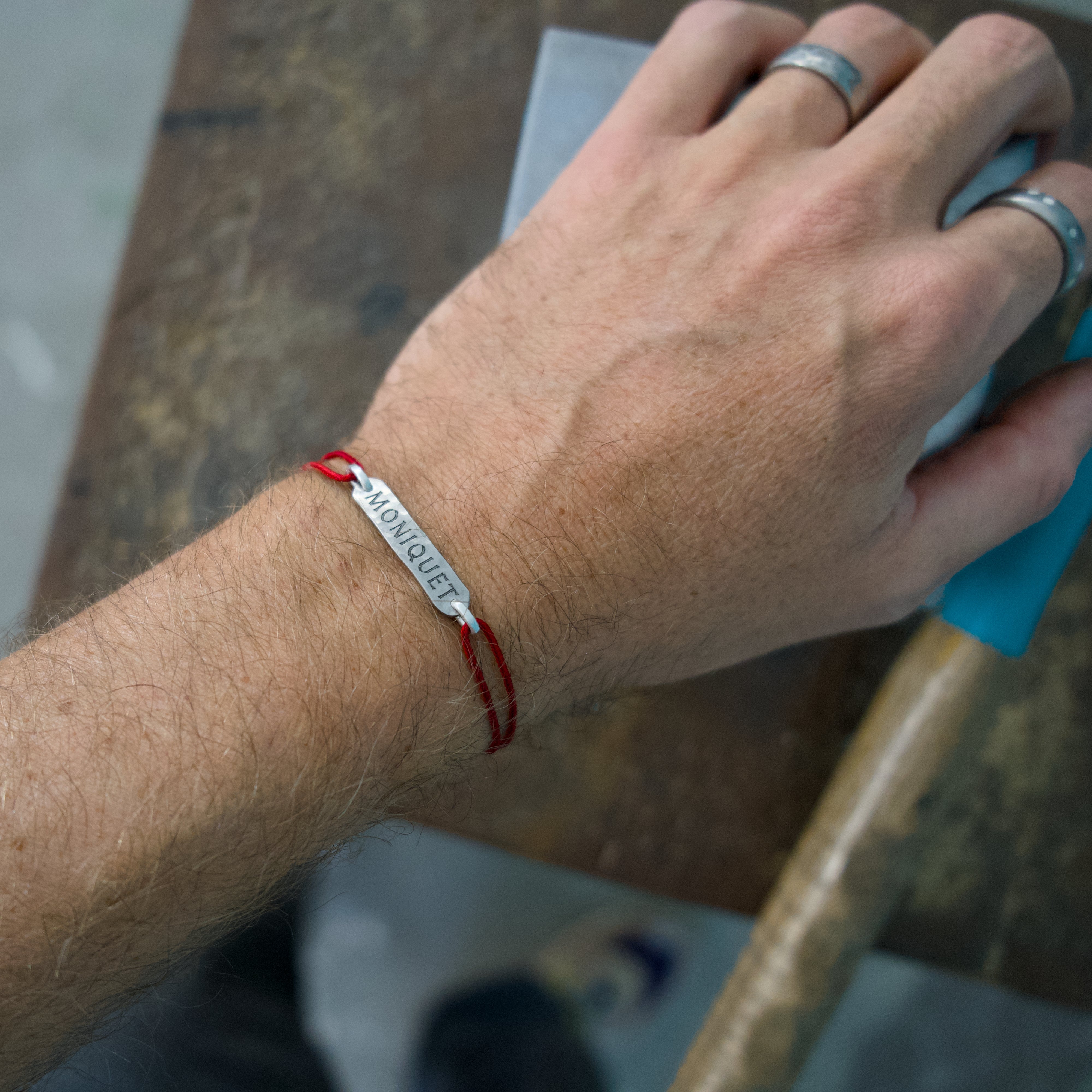 Bracelet Cordon personnalisable en titane
