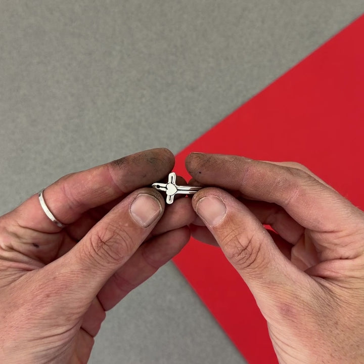 Croix Cœur en Argent Massif – Pièce Unique à Personnaliser