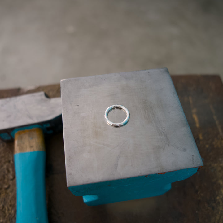 Bague Romarin fine en argent massif