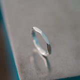 Bague Sauge fine en argent massif