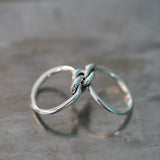 Bague Toi & Moi en argent-version fine