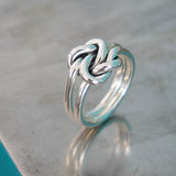 Bague Toi & Moi en argent-version fine